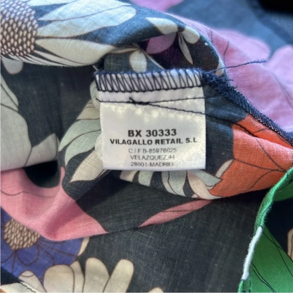 Anthropologie VILAGALLO FIORELLA TOP IN POP FLORAL - Picture 6 of 6